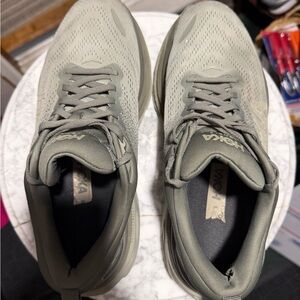 HOKA Bondi 8 Men's Athletic Running Shoes in Olive Green